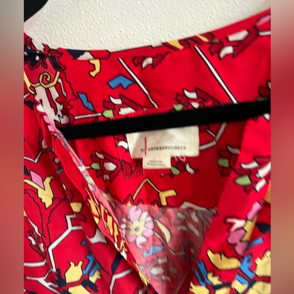 Anthropologie The Somerset Maxi Smocked Floral Dress - Picture 3 of 6